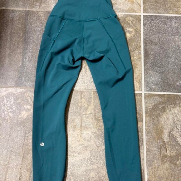 lululemon athletica Pants - Lululemon Wunder Train High-Rise Crop with Pockets 23" Storm Teal